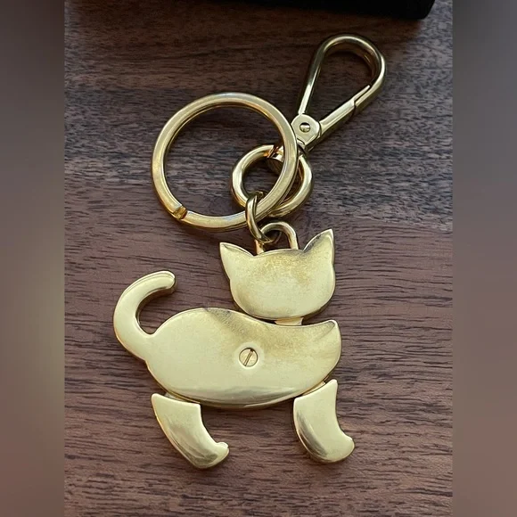 PRADA Red Enamel Articulated Cat Bag Charm w/Box - Picture 6 of 6